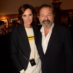 Exclusif - Inès de la Fressange et son compagnon Denis Olivennes à la soirée d'inauguration du revival de la brasserie parisienne mythique La Coupole dans le quartier de Montparnasse à Paris, France. Le 26 septembre 2018. © Rachid Bellak / Bestimage