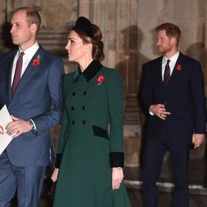 Le prince Harry, Meghan Markle, le prince Harry et Meghan Markle quittant après un service pour marquer le centenaire de l'Armistice à l'abbaye de Westminster à Londres, au Royaume-Uni, le 11 novembre 2018. Photo by Andrew Parsons/Parsons Media/ABACAPRESS.COM