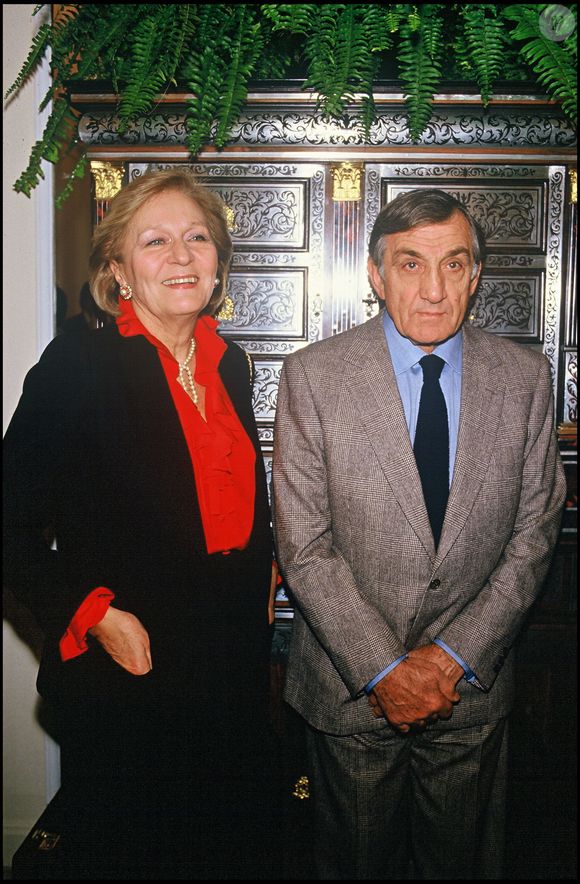 Archives - Lino Ventura et Odette le 7 janvier 1986 BERTRAND RINDOFF PETROFF / BESTIMAGE