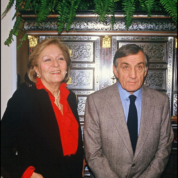 Archives - Lino Ventura et Odette le 7 janvier 1986 BERTRAND RINDOFF PETROFF / BESTIMAGE