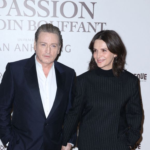 Benoit Magimel et Juliette Binoche assistent à la première de La Passion De Dodin Bouffant à la Cinémathèque Française à Paris, France. Photo par Jerome Dominé/ABACAPRESS.COM
