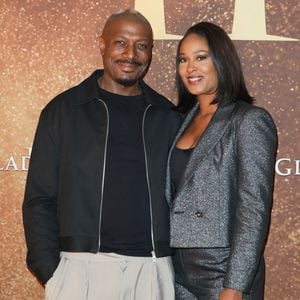 Harry Roselmack et Jennifer Galap - Avant-première du film "Gladiator 2" au cinéma Pathé Palace à Paris le 10 novembre 2024. © Coadic Guirec / Bestimage
