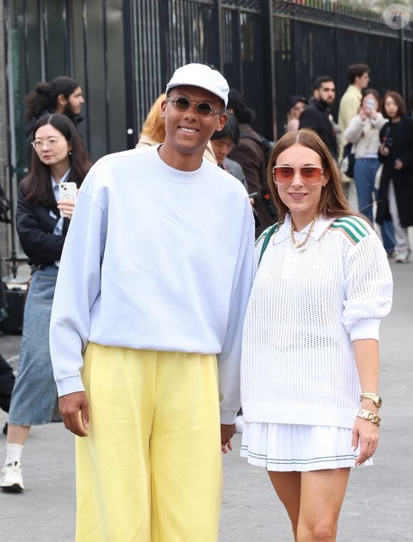 Stromae et sa femme Coralie Barbier au défilé Lacoste "Collection Prêt-à-Porter Automne/Hiver 2025-2026" lors de la Fashion Week de Paris (PFW), le 9 mars 2025

© Denis Guignebourg / Bestimage