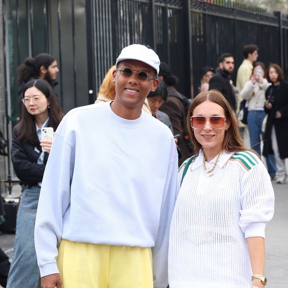 Stromae et sa femme Coralie Barbier au défilé Lacoste "Collection Prêt-à-Porter Automne/Hiver 2025-2026" lors de la Fashion Week de Paris (PFW), le 9 mars 2025

© Denis Guignebourg / Bestimage