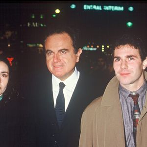 Guy Béart et sa fille Eve à l'avant-première de "Manon des Sources" à Paris en 1986 © Bertrand Rindoff Petroff / Bestimage