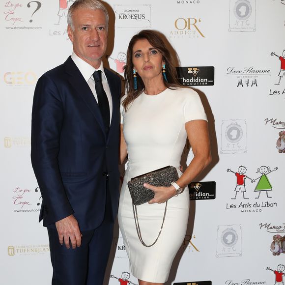 Exclusif - Didier Deschamps et sa femme Claude - Soirée de fin d'année de l'association monégasque "Les Enfants du Liban" dont il est le parrain au Bay Hotel à Monaco le 19 décembre 2018. © Jean-Charles Vinaj/PRM/Bestimage
