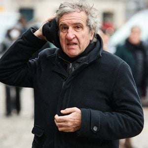 Gérard Leclerc lors de la messe d'enterrement de Philippe Tesson à l'église Saint Germain des Prés à Paris, France, le 10 février 2023. Photo by Nasser Berzane/ABACAPRESS.COM