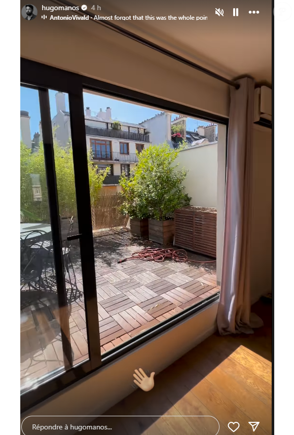Il a dévoilé quelques images de son appartement 

Hugo Manos annonce qu'il va quitter son appartement du 18e arrondissement de Paris - Instagram, le 18 juin 2025