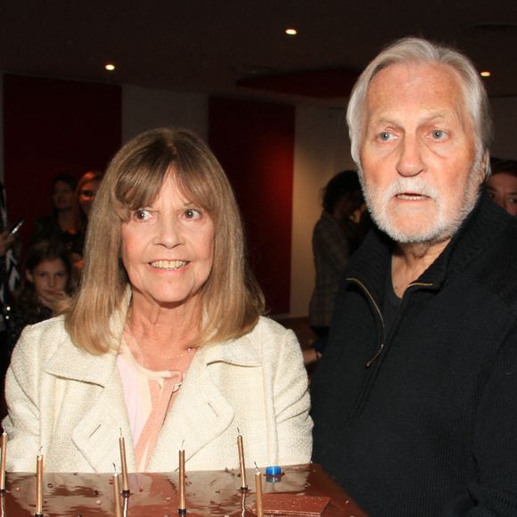 Exclusif - Jean-Jacques Debout - Chantal Goya fête son anniversaire (80 ans) après son dernier concert au Palais des Congrès à Paris le 9 octobre 2022. © Baldini / Bestimage