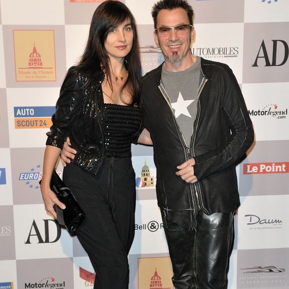 Florent Pagny et sa femme Azucena au 25ème Festival International de l'Automobile à l'Hôtel des invalides, à Paris, France, le 04 février 2010. Photo Nicolas Genin/Abaca