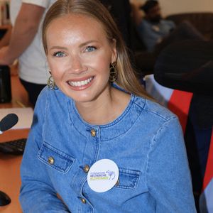 Amandine Petit participe à la 21ème journée de charité d'Aurel BGC pour honorer la mémoire des 658 employés de BGC tués au WTC le 11 septembre 2001, au siège d'Aurel BGC, rue Richelieu à Paris, le 10 septembre 2025, France. Photo par Jerome Domine/ABACAPRESS.COM
