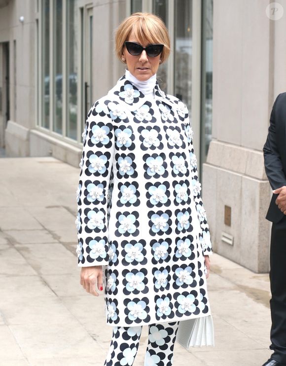 Celine Dion sort de son hôtel pour se rendre à son concert à Long Island dans l'État de New York, le 3 mars 2020.
Backgrid USA / Bestimage