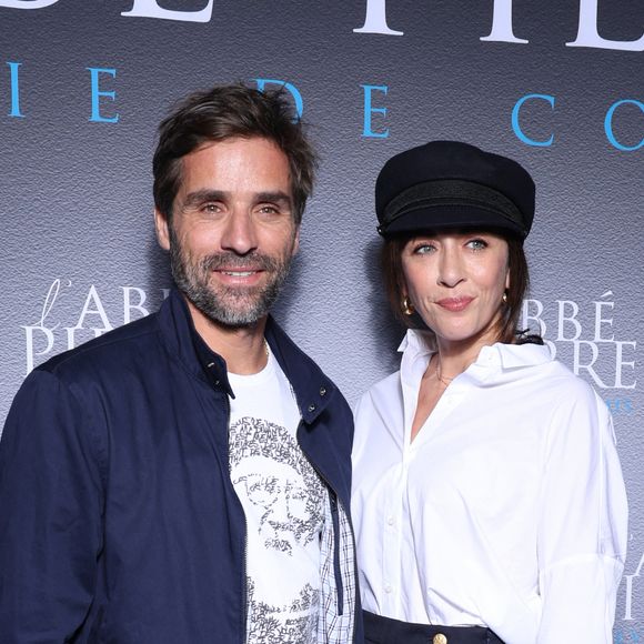 Arnaud Clément et Nolwenn Leroy lors de l'avant-première du film "L'Abbé Pierre - Une vie de combats" au cinéma UGC Normandie à Paris. © Denis Guignebourg / Bestimage