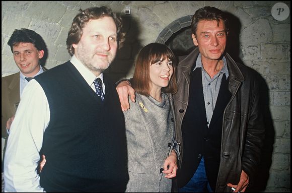 ARCHIVES - JEAN JACQUES DEBOUT, CHANTAL GOYA ET JOHNNY HALLYDAY A LA SOIREE D' INAUGURATION D' UNE BOUTIQUE CHANTAL GOYA