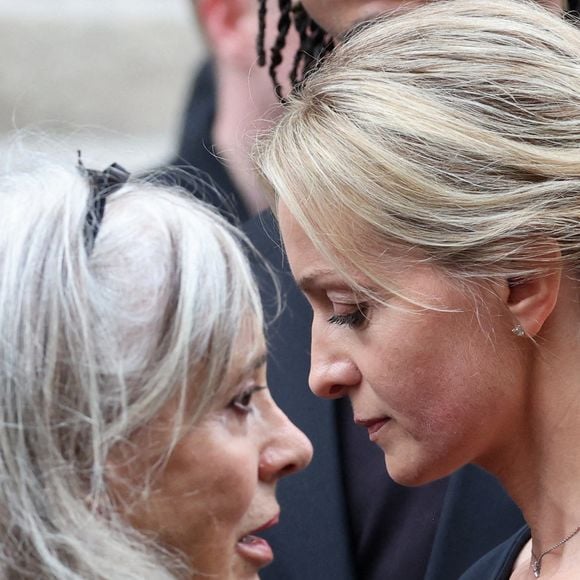 Audrey Crespo-Mara - Sorties des obsèques de Thierry Ardisson en l’église Saint-Roch de Paris, France, le 17 juillet 2025. 
© Clovis-Jacovides/Bestimage