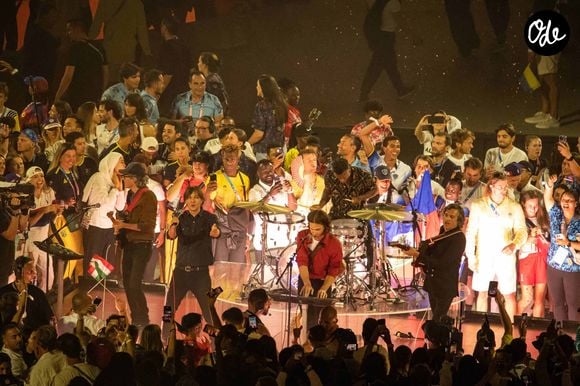 Le groupe Phoenix lors de la cérémonie de clôture des Jeux Olympiques de Paris 2024 au stade de France à Saint-Denis, le 11 août 2024. 
© Baptiste Autissier / Panoramic / Bestimage