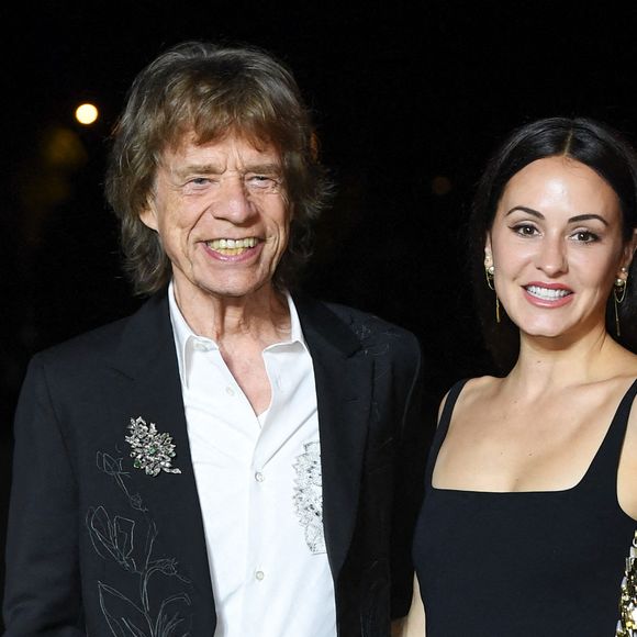 Mick Jagger et Melanie Hamrick assistent au Prélude aux Jeux de Paris 2024 à la Fondation Vuitton à Paris, France, le 25 juillet 2024. Photo par Aurore Marechal/ABACAPRESS.COM
