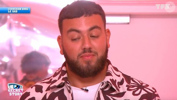 Aïmed dans le sas de Secret Story ce jeudi 10 juillet 2025. (Capture d'écran TFX).