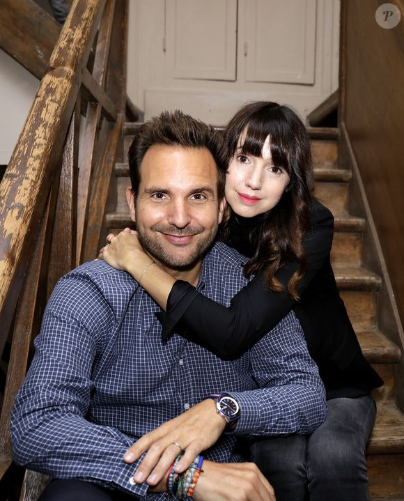 Christophe Michalak et sa femme Delphine McCarty - Sortie du Livre de Christophe Michalak la Patisserie en Famille à Paris le 9 octobre 2019. © Cédric Perrin/Bestimage