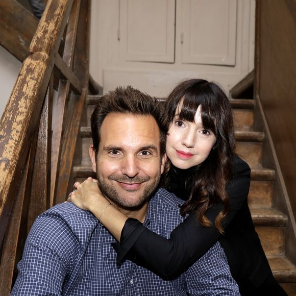 Christophe Michalak et sa femme Delphine McCarty - Sortie du Livre de Christophe Michalak la Patisserie en Famille à Paris le 9 octobre 2019. © Cédric Perrin/Bestimage