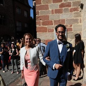 Ségolène Royal - Mariage de Thomas Hollande et de la journaliste Emilie Broussouloux à la mairie à Meyssac en Corrèze près de Brive, ville d'Emiie. Le 8 Septembre 2018. 
© Patrick Bernard-Guillaume Collet / Bestimage