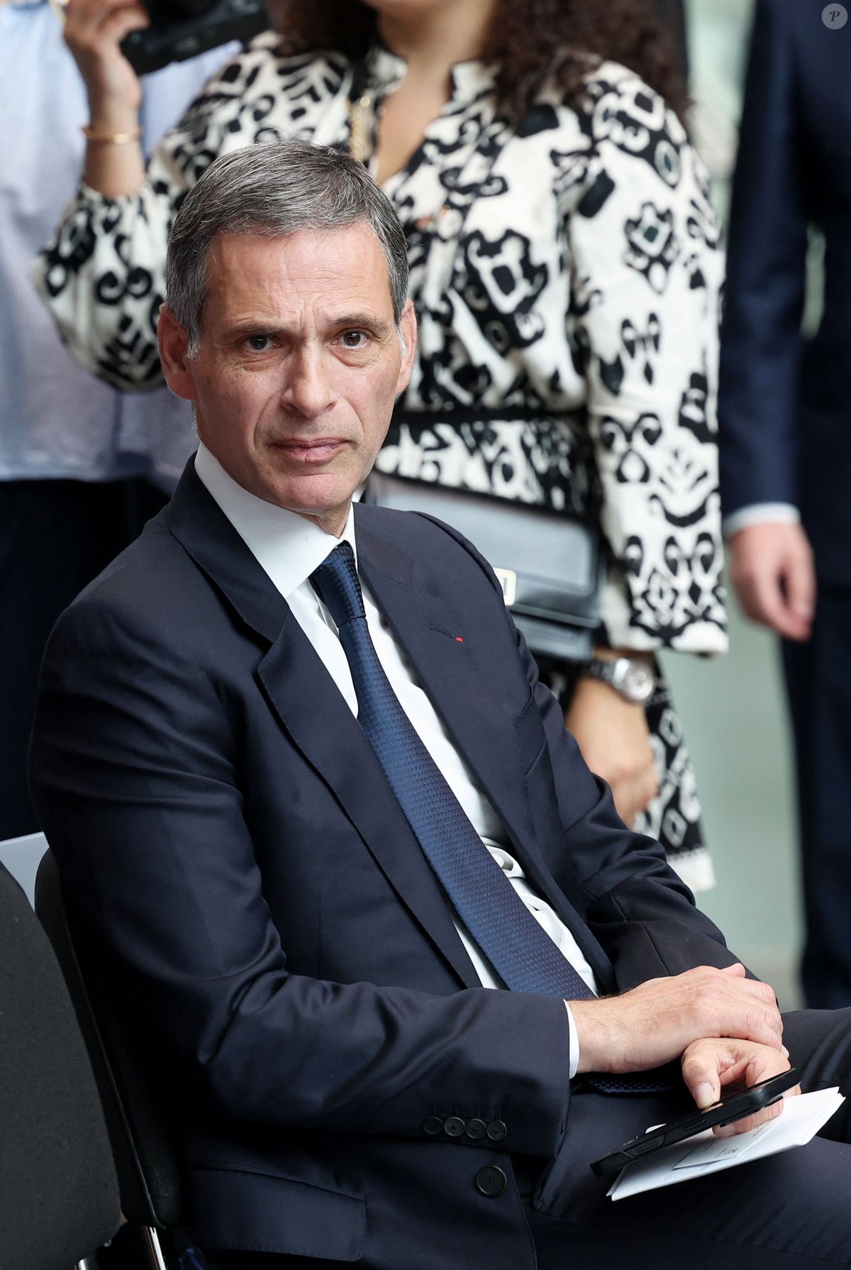 Photo : Rodolphe Saadé lors du sommet innovation et IA à l'Impérial