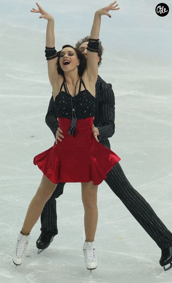 Nathalie Pechalat et Fabian Bourzat lors de leur programme court de danse en patinage artistique au Iceberg Skating Palace pendant les Jeux Olympiques d'Hiver de Sotchi, le 16 février 2014.

© Bestimage