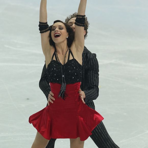 Nathalie Pechalat et Fabian Bourzat lors de leur programme court de danse en patinage artistique au Iceberg Skating Palace pendant les Jeux Olympiques d'Hiver de Sotchi, le 16 février 2014.

© Bestimage