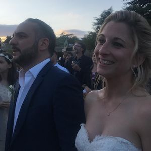 Image du mariage de François-Xavier Demaison et Anaïs Tihay, le 7 juin 2019, partagée par Elsa Zylberstein dans sa story Instagram.