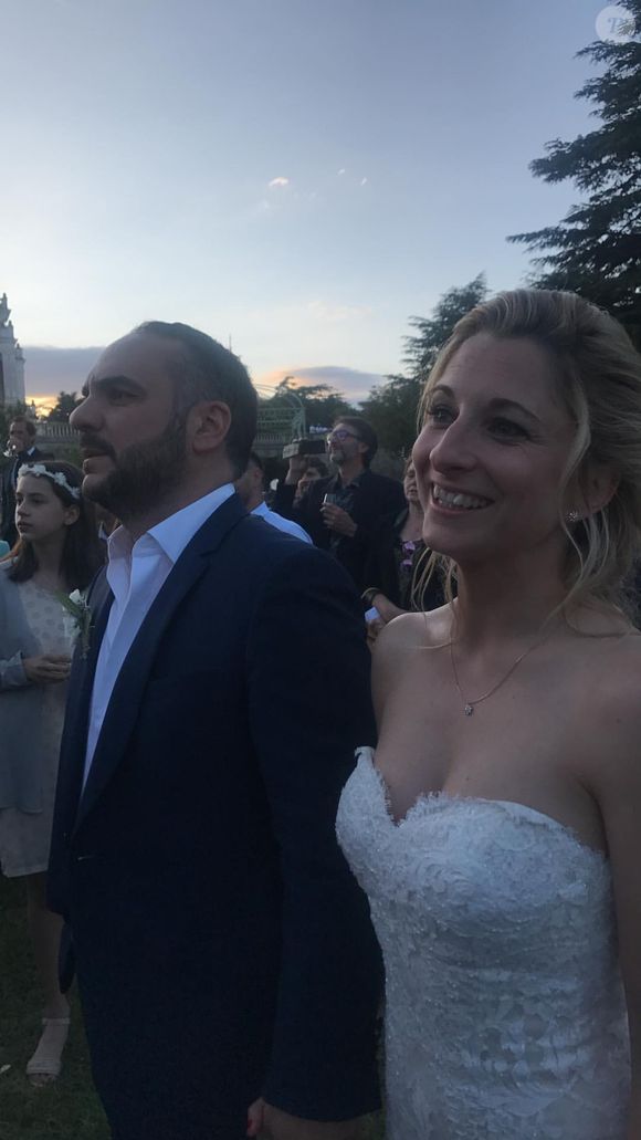 Image du mariage de François-Xavier Demaison et Anaïs Tihay, le 7 juin 2019, partagée par Elsa Zylberstein dans sa story Instagram.