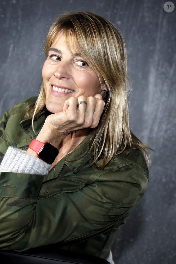 Portrait de Nathalie Simon, 56 ans, à Paris le 4 février 2021. © Cédric Perrin / Bestimage