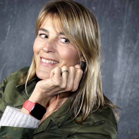Portrait de Nathalie Simon, 56 ans, à Paris le 4 février 2021. © Cédric Perrin / Bestimage