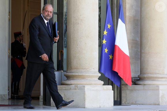 Eric Dupond-Moretti, Garde des Sceaux, ministre de la Justice quitte le conseil des ministres du 7 juillet 2020, au palais de l'Elysée à Paris. © Stéphane Lemouton / Bestimage