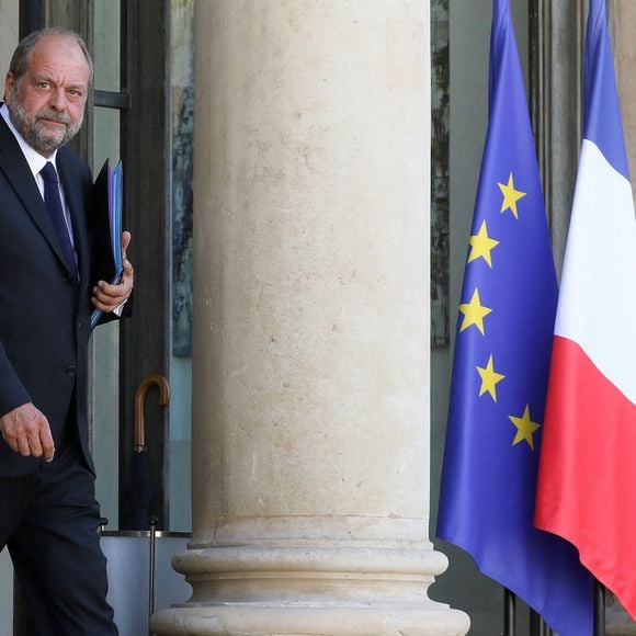 Eric Dupond-Moretti, Garde des Sceaux, ministre de la Justice quitte le conseil des ministres du 7 juillet 2020, au palais de l'Elysée à Paris. © Stéphane Lemouton / Bestimage