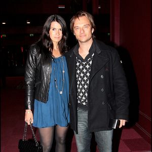 David Hallyday et sa femme Alexandra Pastor à la présentation du film "Shine a light" à l'Olympia. Le 9 avril 2008. © BERTRAND RINDOFF PETROFF / BESTIMAGE