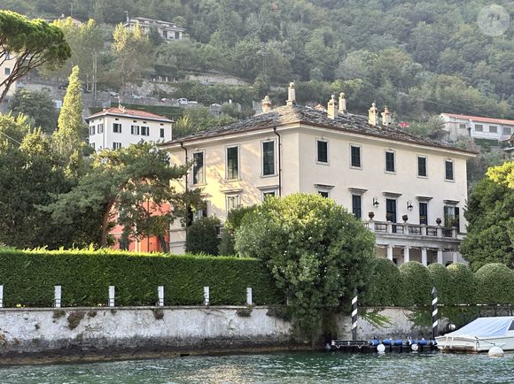 Villa de George Clooney, du 18e siècle, sur le lac de Côme. Photo Abaca