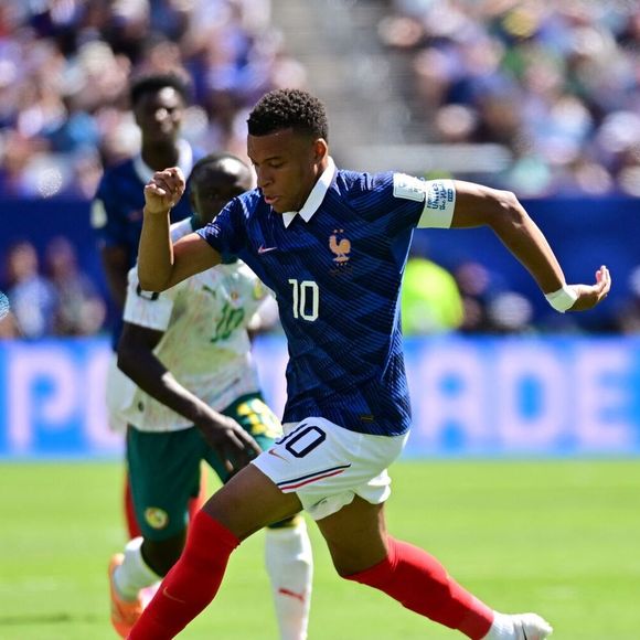 Le joueur français Kylian Mbappé lors du match France - Sénégal, comptant pour la première journée du groupe I de la Coupe du monde de la FIFA 2026, qui s'est déroulé au MetLife Stadium, dans le New Jersey le 16 juin 2026. © PsnewZ/Bestimage