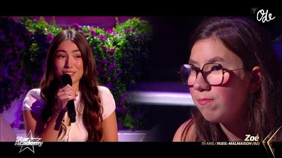 Zoé fait partie de la nouvelle promotion de la "Star Academy". Capture d'écran TF1