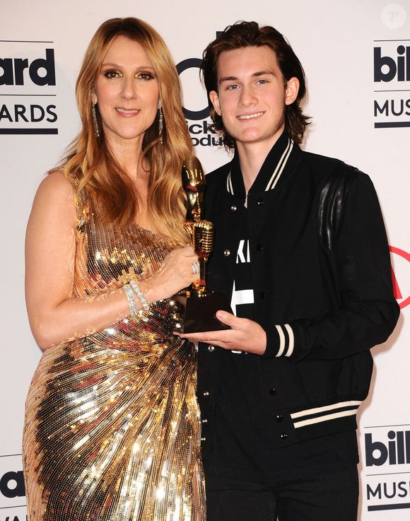 Céline Dion, Rene-Charles Angelil dans la salle de presse des Billboard Music Awards à Las Vegas, NV, USA, 22 mai 2016. Photo by Sara de Boer/Startraks/ABACAPRESS.COM