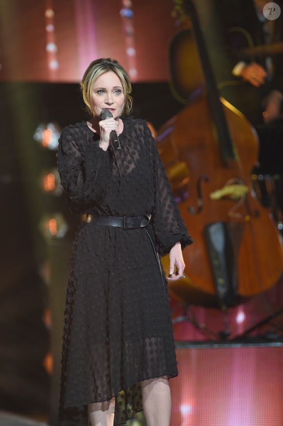 Exclusif -  Patricia Kaas - Enregistrement de l'émission "Bon anniversaire Line" à l'occasion des 90 ans de L.Renaud au Théâtre Bobino à Paris, qui sera diffusée le Mardi 3 juillet à 20h55 sur France 2. Le 25 juin 2018.