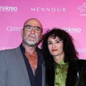 Eric Cantona sa femme Rachida Brakni - Soirée de gala "Heroes for Imagine" qui a permis de récolter dix millions d'euros au profit de la recherche contre les maladies génétiques à Paris le 23 septembre 2024. © Dominique Jacovides / Bestimage