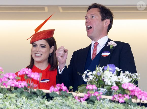 Le 21 juin 2025 au Royal Ascot, princesse Eugenie d'York et Jack Brooksbank ©GOFF INF / BESTIMAGE