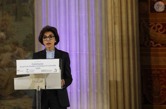 Le prix valorise des initiatives favorisant la notion de décloisonnement.

Rachida Dati - 13ème édition de la cérémonie de remise du prix de l'Audace artistique et culturelle au Panthéon à Paris le 20 mai 2025. © Marc Ausset-Lacroix/Bestimage
