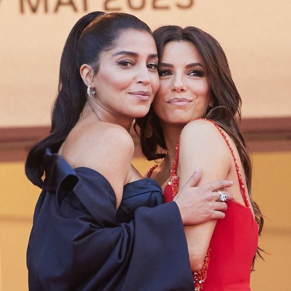 Leïla Bekhti, Eva Longoria - Montée des marches du film « Elémentaire » pour la cérémonie de clôture du 76ème Festival International du Film de Cannes, au Palais des Festivals à Cannes. Le 27 mai 2023 © Jacovides-Moreau / Bestimage