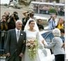 À l'époque, de nombreuses personnalités avaient fait le déplacement pour assister à cette union princière célébrée au Vatican. 

Clotilde Courau à son mariage à la Basilique Sainte Marie des Anges à Rome 25 septembre 2003 AGENCE / BESTIMAGE