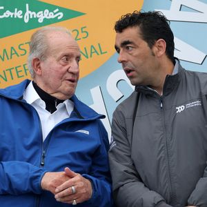 Le roi Juan Carlos de Bourbon, lors de la cérémonie de remise des prix de la 10ème édition de la régate Master King Juan Carlos-El Corte Inglés à Sanxenxo le 14 septembre 2025.
Photo : Europa Press / Bestimage