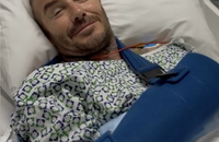 David Beckham à l'hôpital