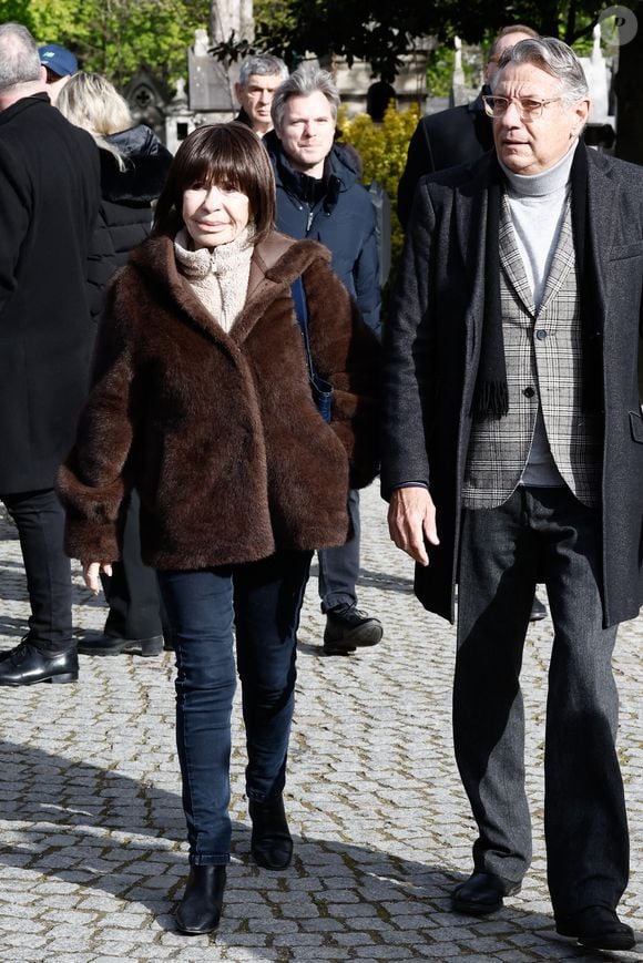 Danièle Evenou - Obsèques d'Isabelle Mergault à la Coupole du Père-Lachaise à Paris le 30 mars 2026.