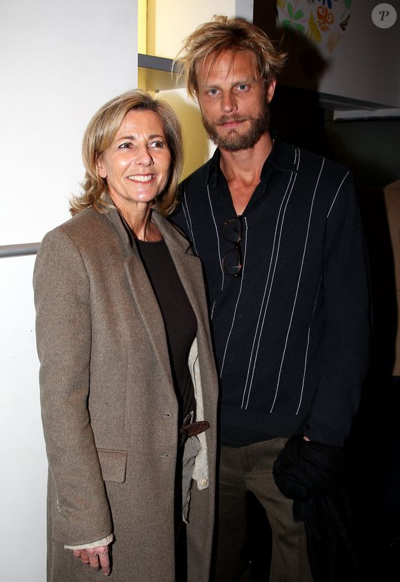 Claire Chazal et Arnaud Lemaire. Rodier s'invite chez Brand Bazar, rue de Sèvres, pour une soirée au cours de laquelle ont été présentées en avant-première les pièces imaginées pour Brand Bazar ainsi que la collection Automne-hiver 2012. A Paris, le 9 février 2012. ©  Bestimage