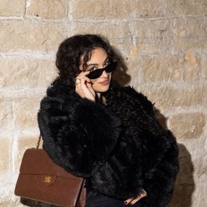 Camélia Jordana au défilé Jeanne Friot Collection Prêt-à-Porter Mode Masculine Automne / Hiver 2026-2027 lors de la Fashion Week de Paris (PFW), le 20 Janvier 2026. Jeremy Melloul/Bestimage